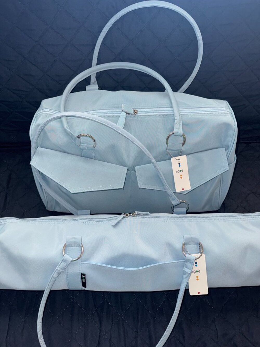 Matching Combo City Yoga Mat Bag + Day Bag - Sky Blue
